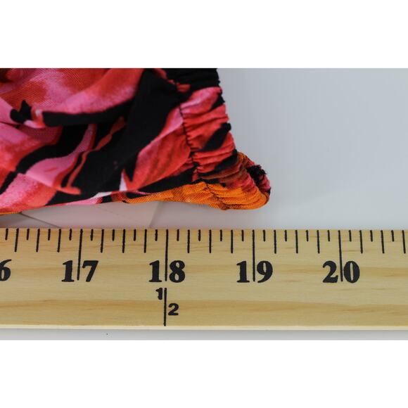 NWT Riley & Rae floral pink red dress womens small tropical boho cottagecore - Picture 6 of 7